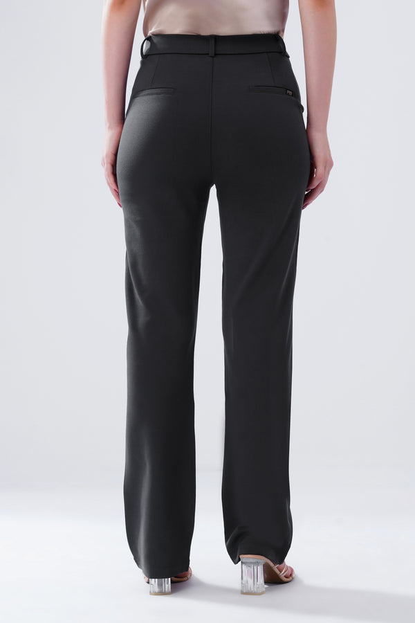 SMARTFLEX STRAIGHT FIT TROUSER - DARK GREY
