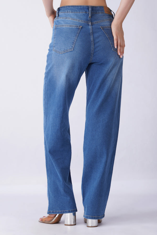 1165 STRAIGHT FIT JEANS -MID BLUE