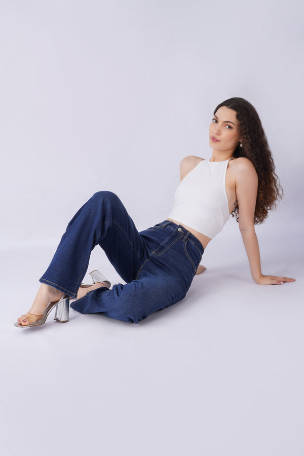 1165 STRAIGHT FIT JEANS -DARK BLUE
