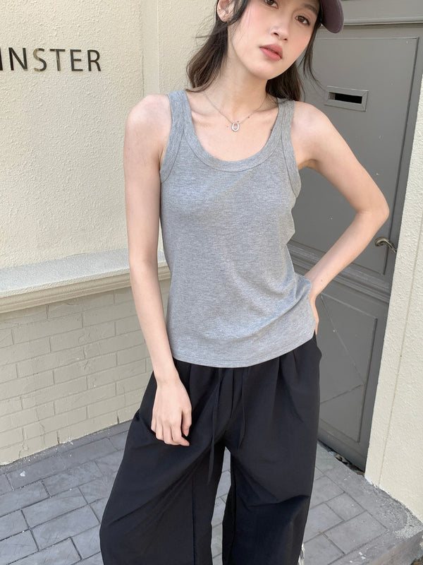Rib Padded Tank Top