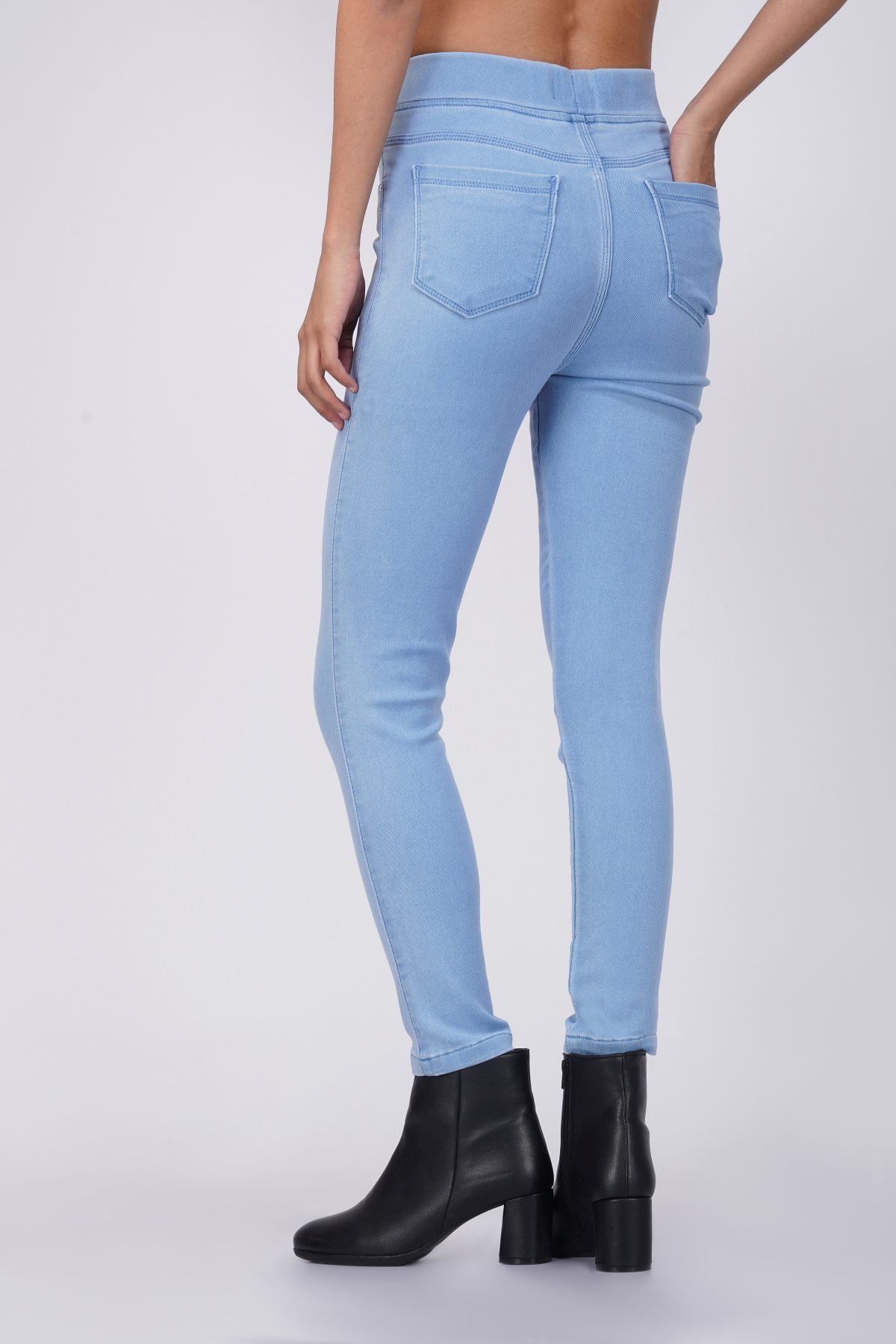 Ice blue jeggings best sale